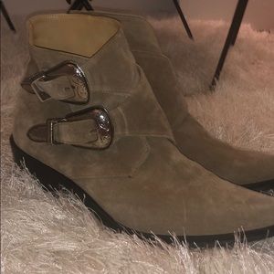TOGA Pulla suede booties